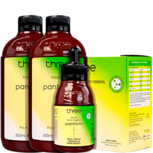 Three Therapy Pantovin - Kit de Crescimento Completo (4 Produtos)