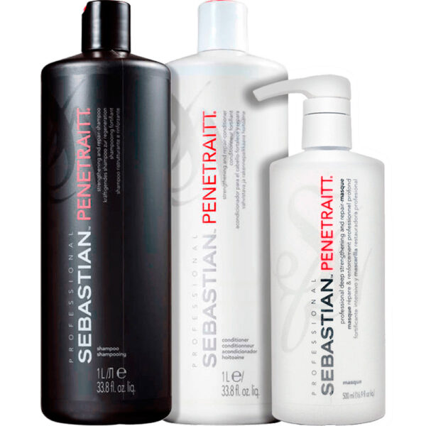 Sebastian Penetraitt - Kit Reparação, Fortalecimento e Reconstrução Trio Salão (3 Produtos)