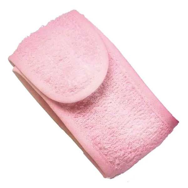 Santa Clara - Faixa para Cabelo Atoalhada com Velcro Rosa - Imagem 2