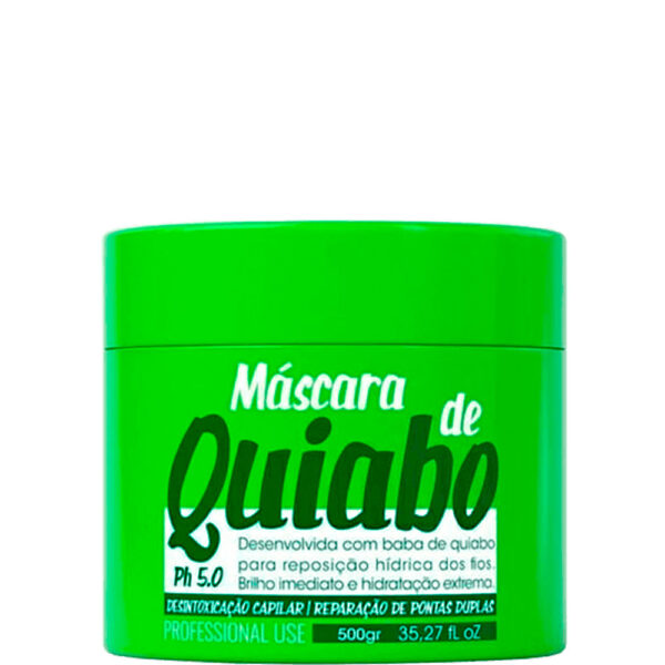 Glatten Quiabo - Máscara Desintoxicação Capilar 500g