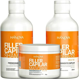 Hanova Filler Capilar - Kit Preenchimento Capilar Trio (3 Produtos)