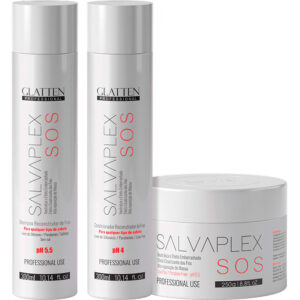 Glatten Salvaplex - Kit SOS Reconstrutor de Fios Trio (3 Produtos)