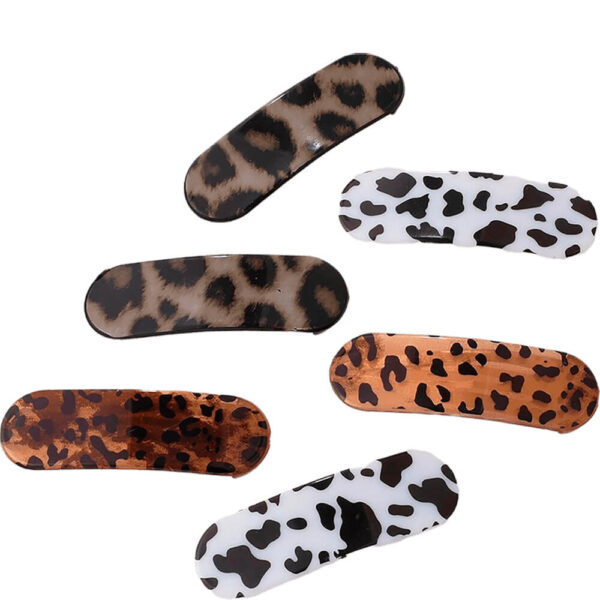 Nobrand - Kit Grampos de Cabelo Estampa Oncinha Multicor (6 Peças)