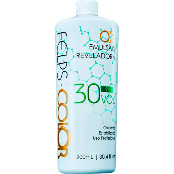 Felps Color - Água Oxigenada Emulsão Reveladora OX 9% 30 Volumes 900ml