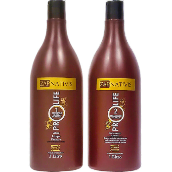 Zap Nativis Pro Life - Escova Progressiva Tecnologia Nanofix 2x 1L