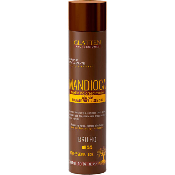 Glatten Mandioca - Shampoo Auxílio no Crescimento 300ml