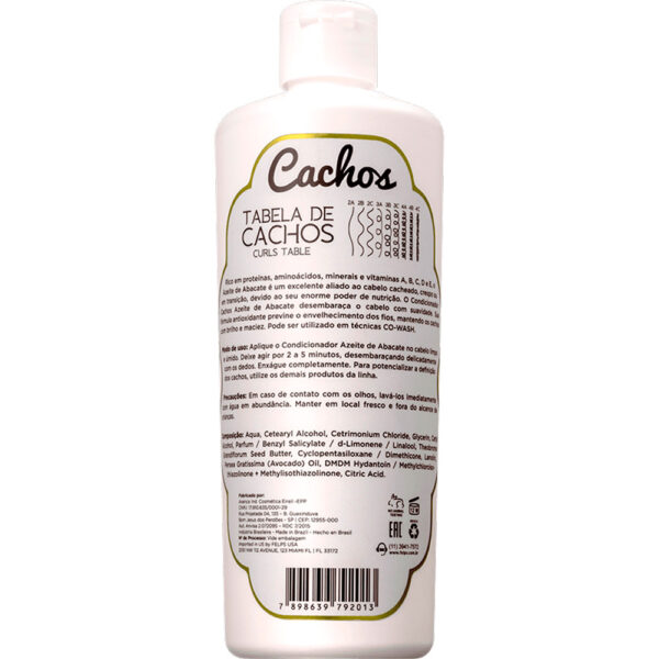 Felps Cachos - Condicionador Azeite de Abacate 500ml - Imagem 2