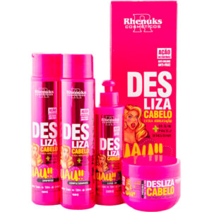 Rhenuks Desliza Cabelo - Kit Antivolume Antifrizz Extra Hidratação (4 Produtos)