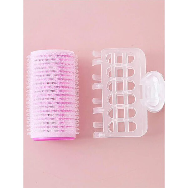 Nobrand - Kit Bobes de Cabelo com Velcro e Presilha Rosa (3 Peças) - Imagem 5