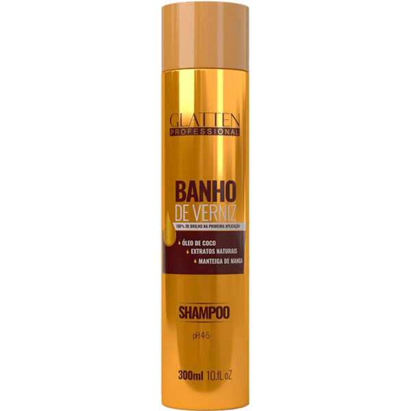 Glatten Banho de Verniz - Shampoo de Brilho 300ml