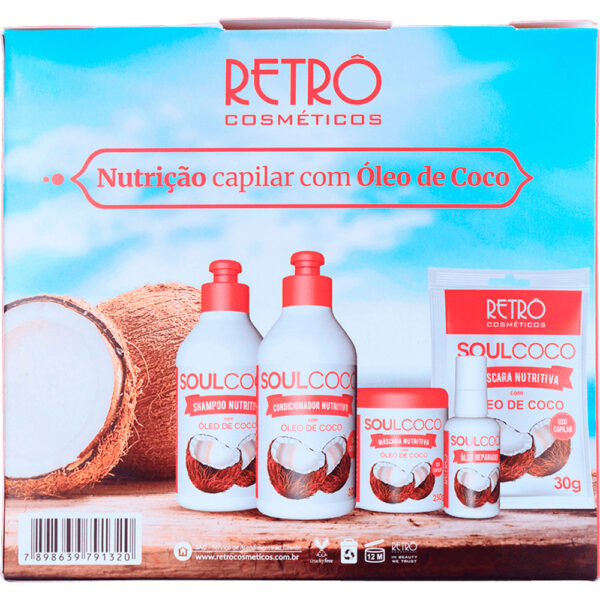 Retrô Soul Coco - Kit Nutritivo Óleo de Coco Reparador (3 Produtos) - Imagem 5
