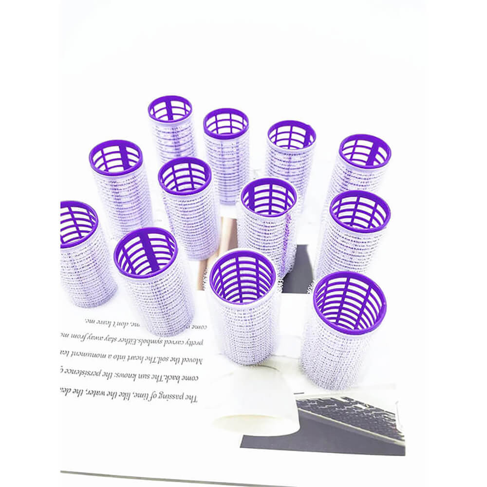 Nobrand - Kit Bobes de Cabelo com Velcro e Grampo Lilás (12 Peças) - Imagem 3