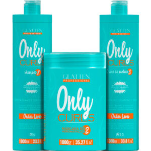 Glatten Only Curls - Kit Cachos Ondas Leves Trio (3 Produtos)