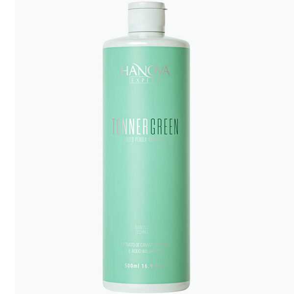Hanova Expert Tonner Green - Máscara Matizadora Efeito Pérola Champagne 500ml