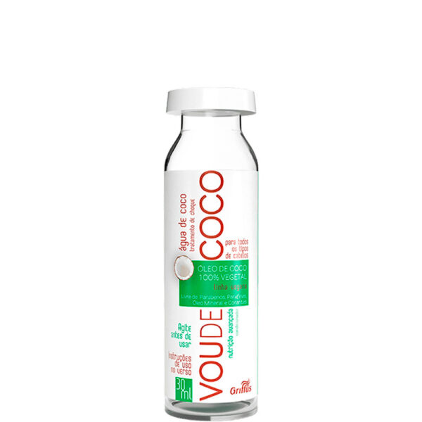 Griffus Vou de Coco - Ampola Água de Coco Tratamento de Choque 30ml