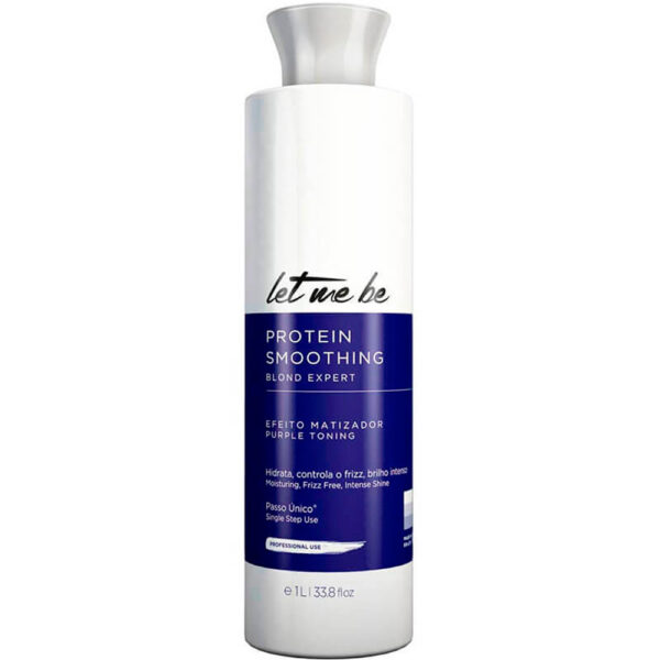 Let Me Be Protein Smoothing Blond - Escova Progressiva Passo Único Efeito Matizador 1L