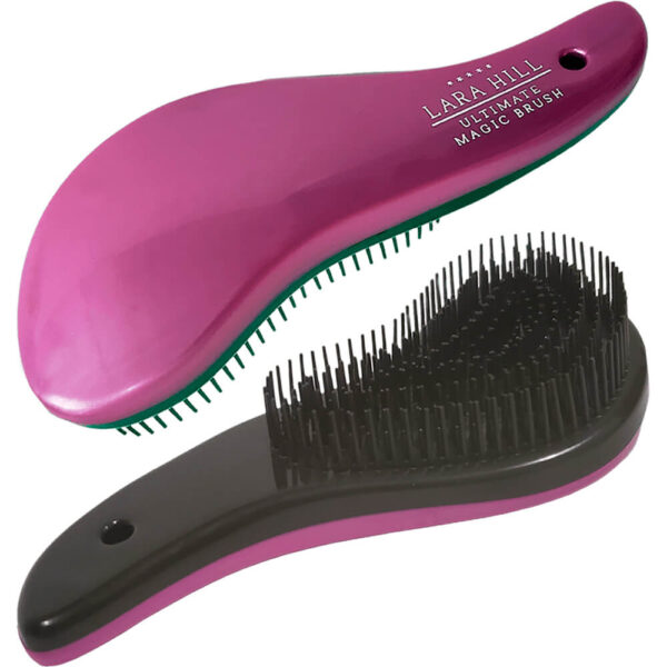 Lara Hill Ultimate Magic Brush - Escova Mágica Desembaraçante Púrpura com Preto