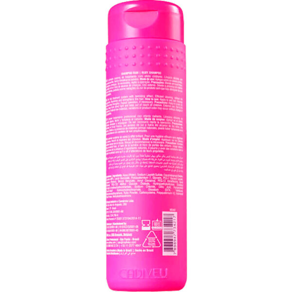 Cadiveu Glamour - Shampoo Rubi para Quimicamente Tratados 250ml - Imagem 2