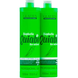 Glatten Bioplastia de Quiabo - Escova Progressiva 2x 1L