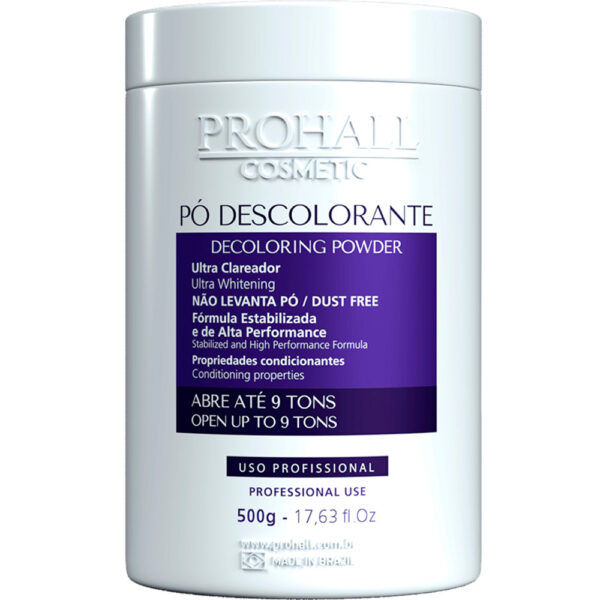Prohall - Pó Descolorante Azul Blue Ultra Clareador Abre até 9 tons 500g