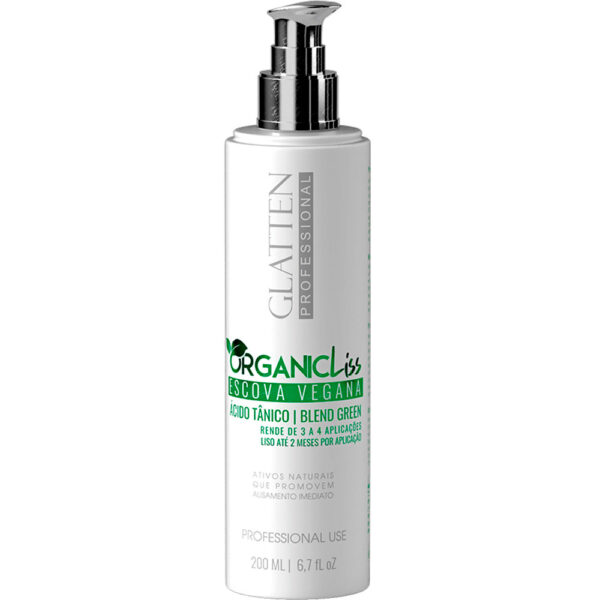 Glatten Organic Liss - Escova Vegana Sem Formol 200ml