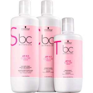 Schwarzkopf BC Bonacure Color Freeze - Kit Sulfate-Free Trio Salão (3 Produtos)