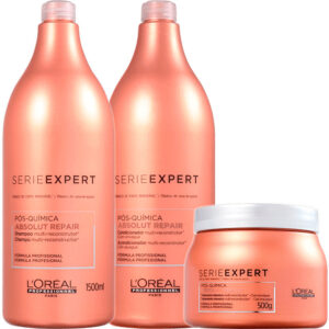 L'Oréal Professionnel Absolut Repair Pós Química - Kit Multi-Reconstrutor Trio Salão (3 Produtos)