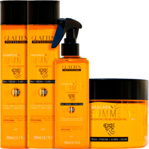 Glatten Summer - Kit Proteção Termoativa Completo (4 Produtos)