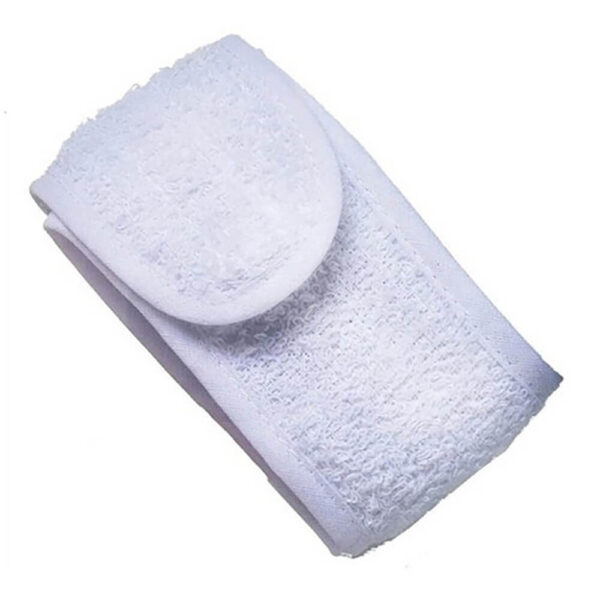 Santa Clara - Faixa para Cabelo Atoalhada com Velcro Branca - Imagem 2