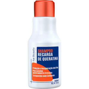 For Beauty Recarga de Queratina - Shampoo Pós Química com Colágeno 300ml