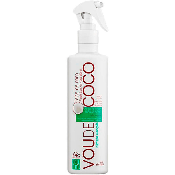 Griffus Vou de Coco - Leave-in Leite de Coco Uso Diário 240ml