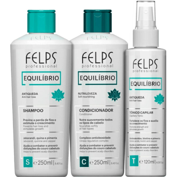 Felps Equilíbrio - Kit Nutrileveza Antiqueda Trio (3 Produtos)