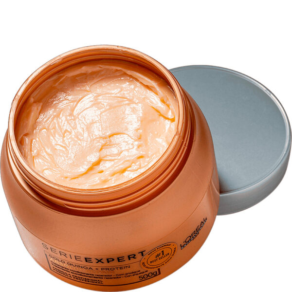 L'Oréal Professionnel Absolut Repair Gold Quinoa + Protein - Máscara de Reconstrução Fracionada 125g - Imagem 2