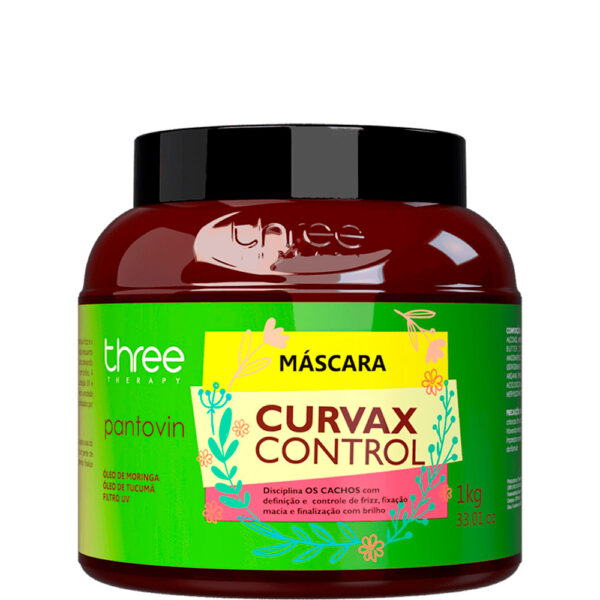 Three Therapy Pantovin Curvax Control - Máscara para Cabelos Cacheados 1kg