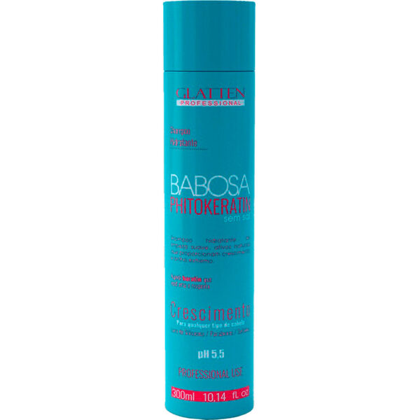 Glatten Phitokeratin - Shampoo Babosa Crescimento Hidratação 300ml