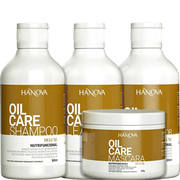 Hanova Oil Care - Kit Nutrifuncional Completo (4 Produtos)