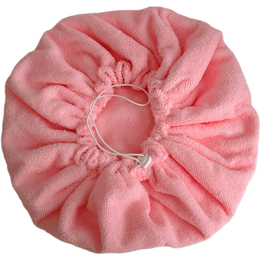 N&S - Touca Toalha de Microfibra Dupla Camada Antifrizz Salmão