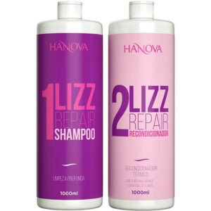 Hanova Lizz Repair - Kit Escova Progressiva Sem Formol 2x 1L