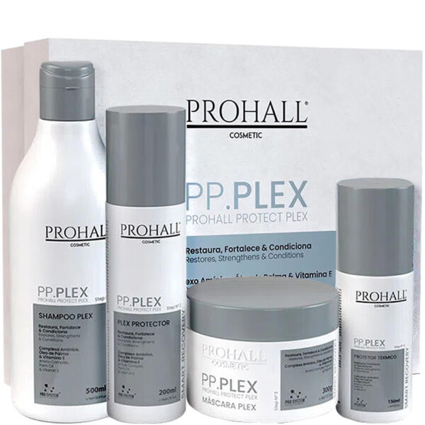 Prohall PP.Plex - Kit Proteção para Descoloração Completo (4 Produtos)