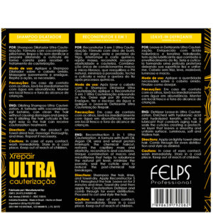 Felps XRepair Ultra Cauterização - Kit Tratamento (3 Produtos)