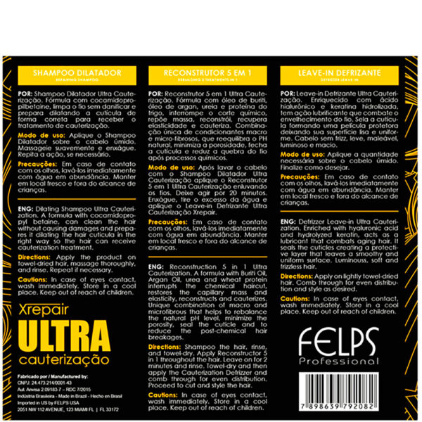 Felps XRepair Ultra Cauterização - Kit Tratamento (3 Produtos) - Imagem 3