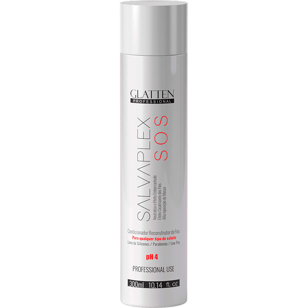 Glatten Salvaplex - Condicionador SOS Reconstrutor de Fios 300ml