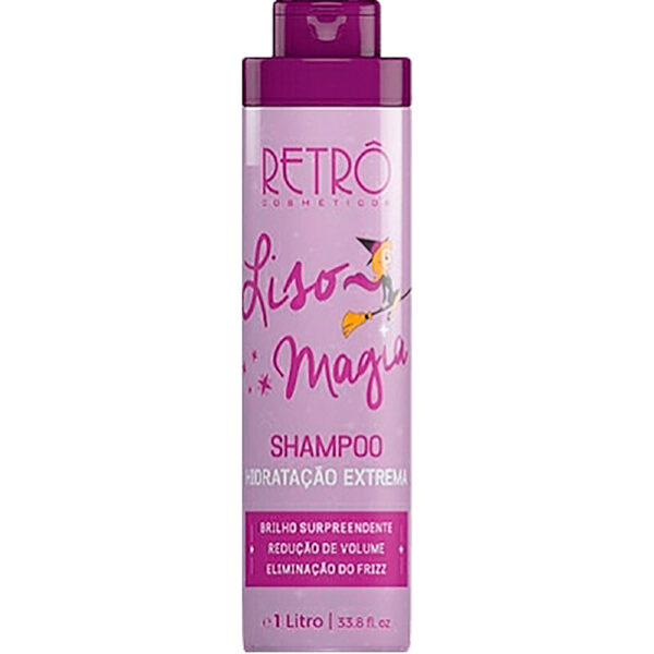 Retrô Liso Magia - Shampoo Desmaia Cabelo Hidratação Extrema 1L