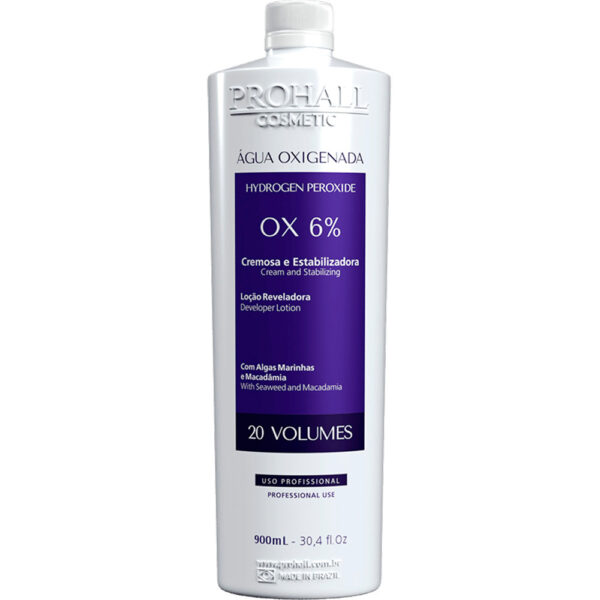 Prohall - Água Oxigenada Cremosa OX 6% 20 Volumes 900ml