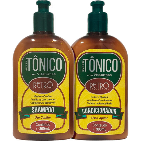 Retrô Super Tônico - Kit Redução de Queda e Crescimento (2 Produtos)