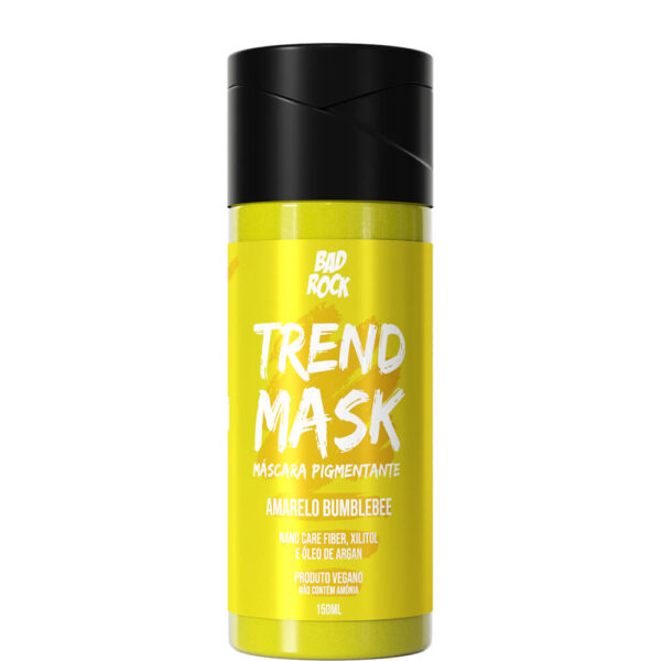 Bad Rock Trend Mask - Máscara Pigmentante Vegana Amarelo Bumblebee 150ml