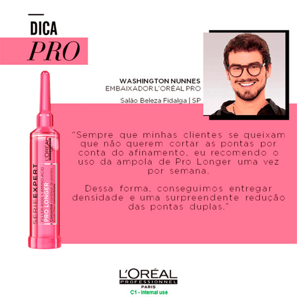 L'Oréal Professionnel Pro Longer - Concentrado Preenchedor Instantâneo de Pontas Salão 400ml - Imagem 6