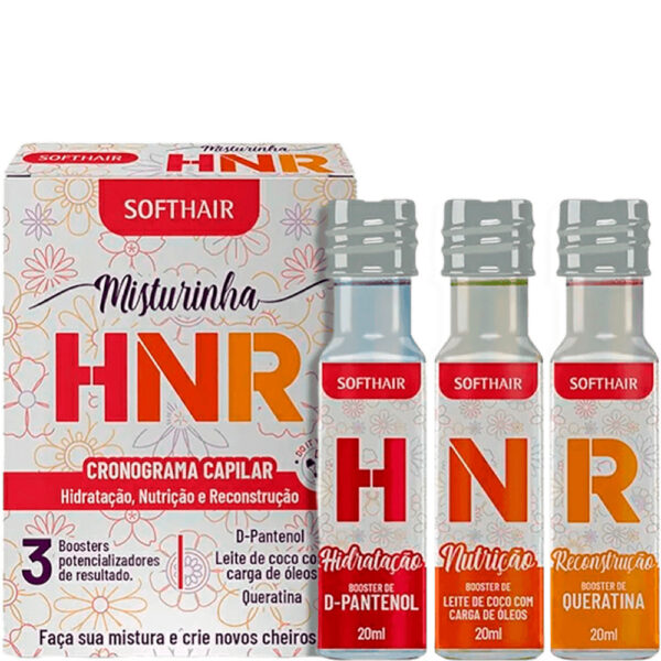 Soft Hair Misturinha HNR - Kit Cronograma Capilar Boosters (3 Produtos)