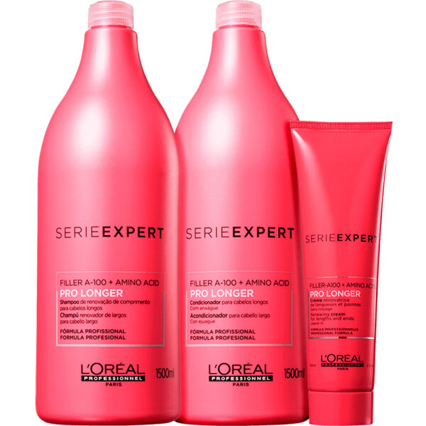 L'Oréal Professionnel Pro Longer - Kit Preenchimento de Pontas Cabelos Finos (3 Produtos)