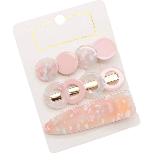 Nobrand - Kit Grampos de Cabelo Redondo Tons de Rosa (3 Peças)